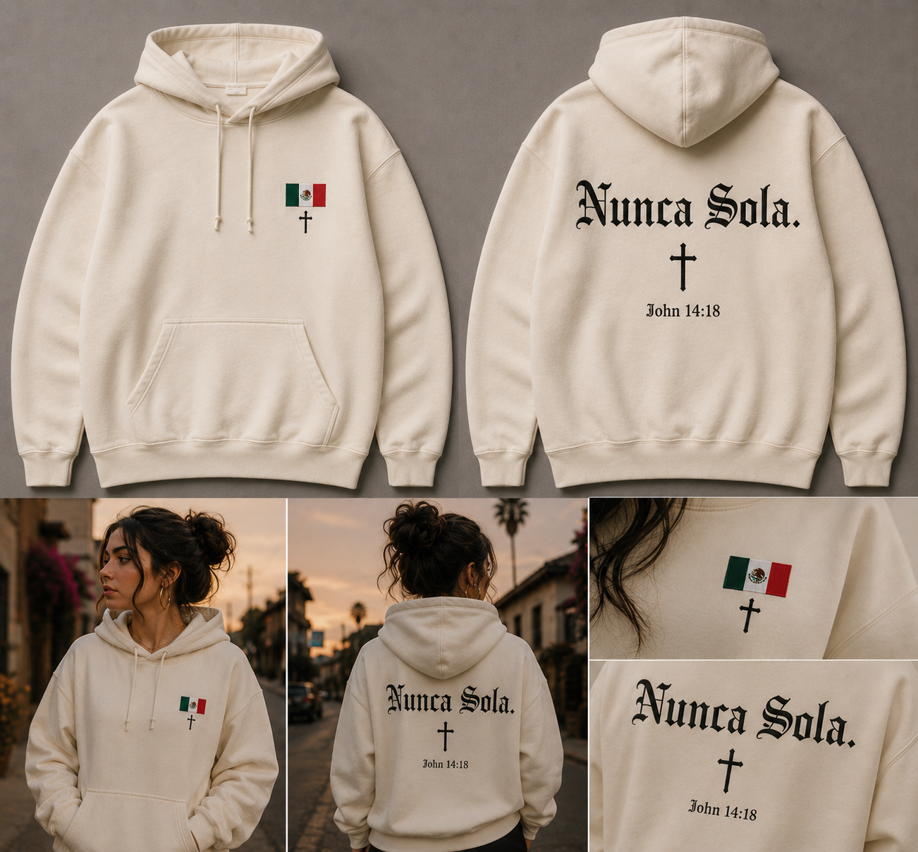 Nunca Sola Hoodie