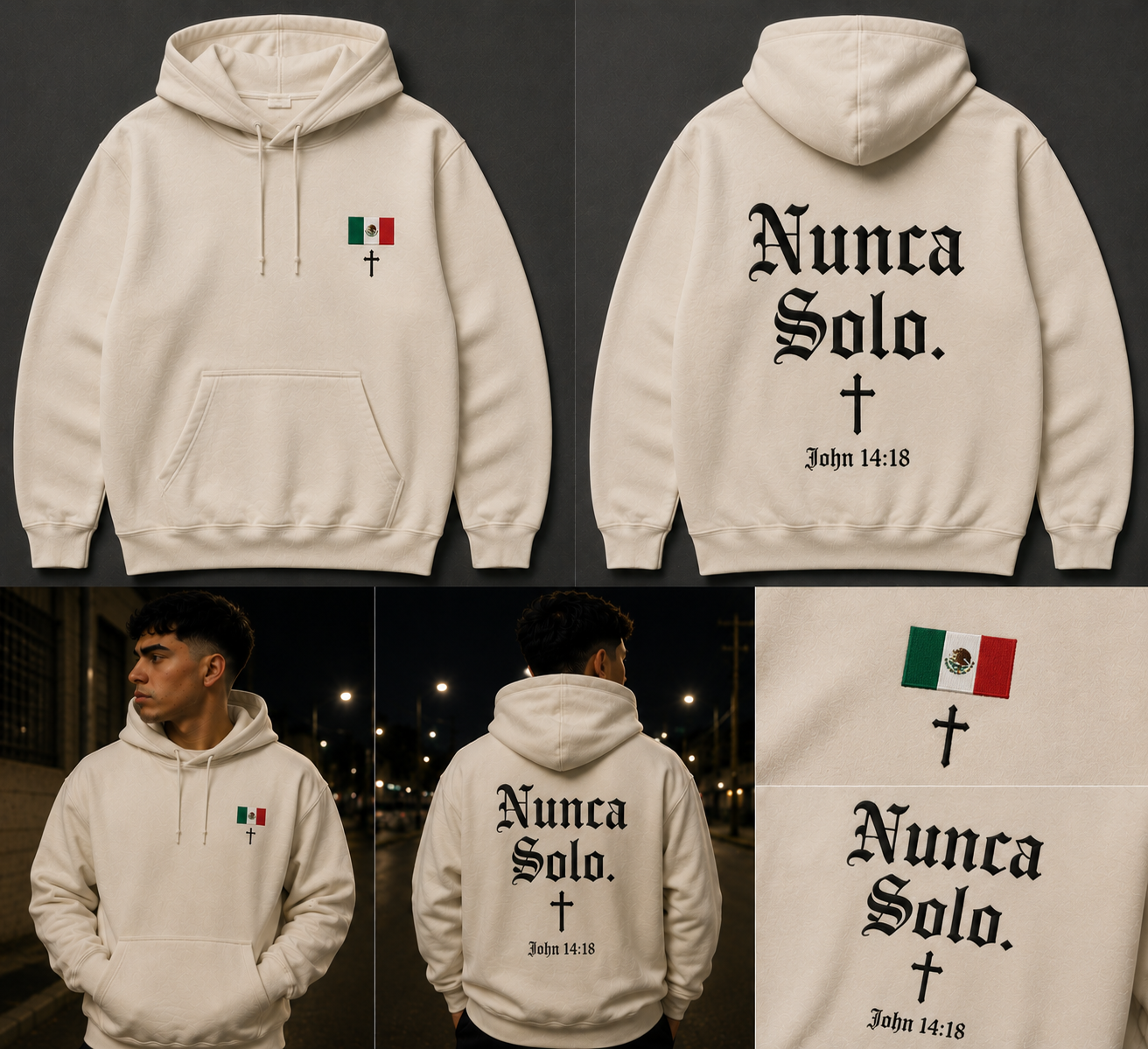 Nunca Solo Hoodie