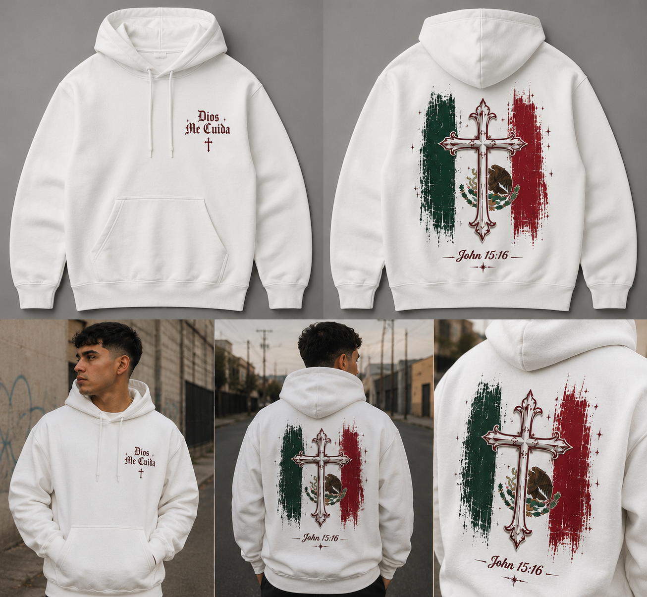 Dios Me Cuida Hoodie